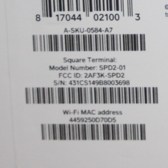 NEW IN BOX SQUARE TERMINAL _ NEVER OPENED - Picture 4 of 5